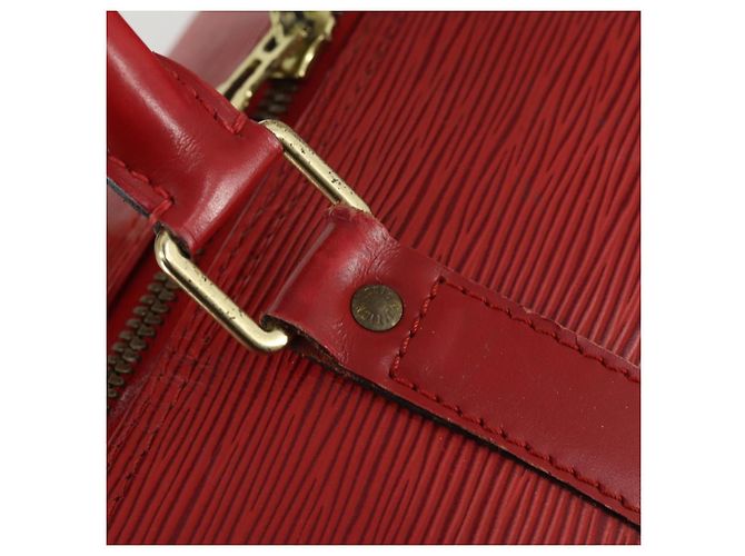 LOUIS VUITTON Epi Keepall 60 Borsa Boston Rossa M42947 LV Auth 159412 Rosso - vista 17