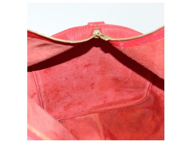 LOUIS VUITTON Epi Keepall 60 Borsa Boston Rossa M42947 LV Auth 159412 Rosso - vista 21