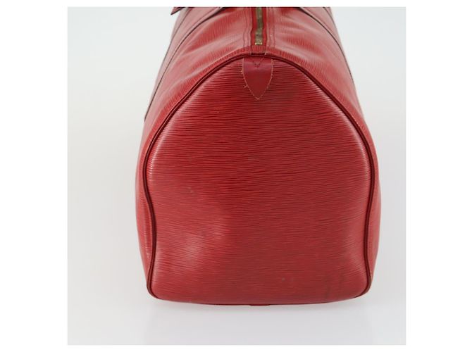 LOUIS VUITTON Epi Keepall 60 Borsa Boston Rossa M42947 LV Auth 159412 Rosso - vista 3