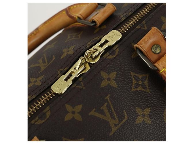 LOUIS VUITTON Monogram Keepall 55 Boston Bag M41424 LV Auth 161537 - view 10