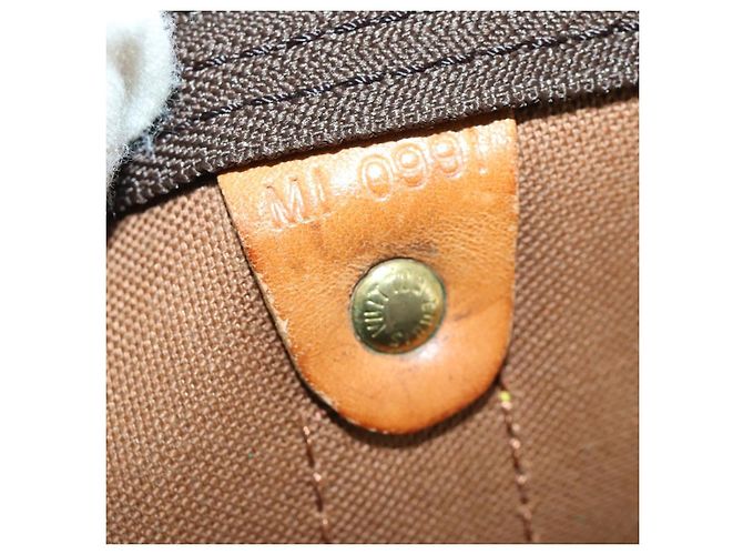 LOUIS VUITTON Monogram Keepall 55 Boston Bag M41424 LV Auth 161537 - view 12