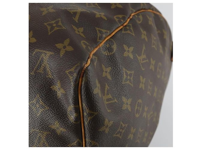 LOUIS VUITTON Monogram Keepall 55 Boston Bag M41424 LV Auth 161537 - view 15