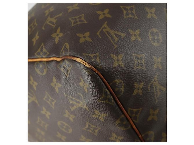 LOUIS VUITTON Monogram Keepall 55 Boston Bag M41424 LV Auth 161537 - view 16