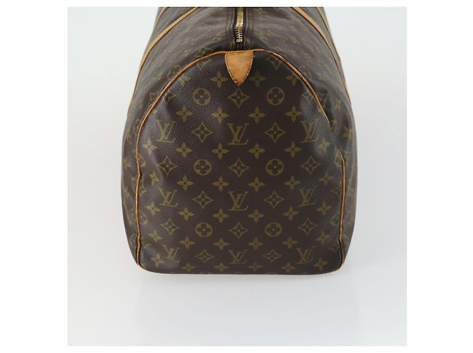 LOUIS VUITTON Monogram Keepall 55 Boston Bag M41424 LV Auth 161537 - view 3