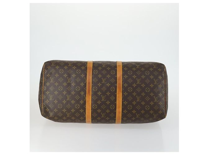 LOUIS VUITTON Monogram Keepall 55 Boston Bag M41424 LV Auth 161537 - view 5