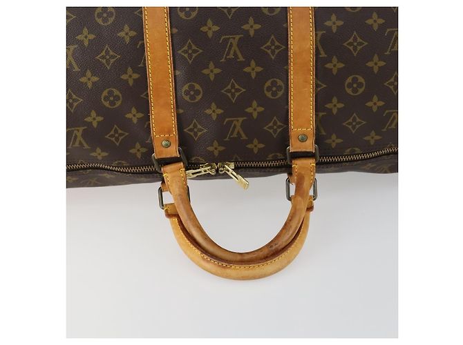 LOUIS VUITTON Monogram Keepall 55 Boston Bag M41424 LV Auth 161537 - view 7