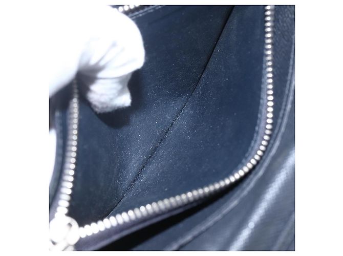 LOUIS VUITTON Monogram Savanna Portefeuille Braza Wallet Blu Navy M66025 Auth 161319 - vista 11