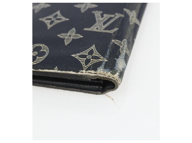 LOUIS VUITTON Monogram Savanna Portefeuille Braza Wallet Blu Navy M66025 Auth 161319 - vista 15