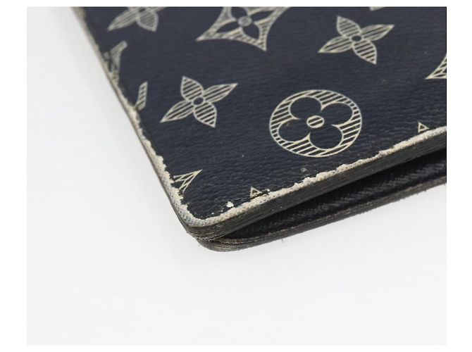 LOUIS VUITTON Monogram Savanna Portefeuille Braza Wallet Blu Navy M66025 Auth 161319 - vista 16