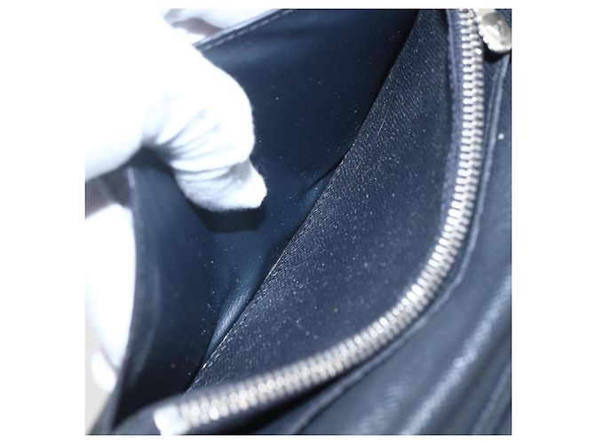 LOUIS VUITTON Monogram Savanna Portefeuille Braza Wallet Blu Navy M66025 Auth 161319 - vista 18