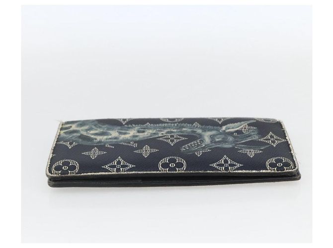 LOUIS VUITTON Monogram Savanna Portefeuille Braza Wallet Blu Navy M66025 Auth 161319 - vista 3