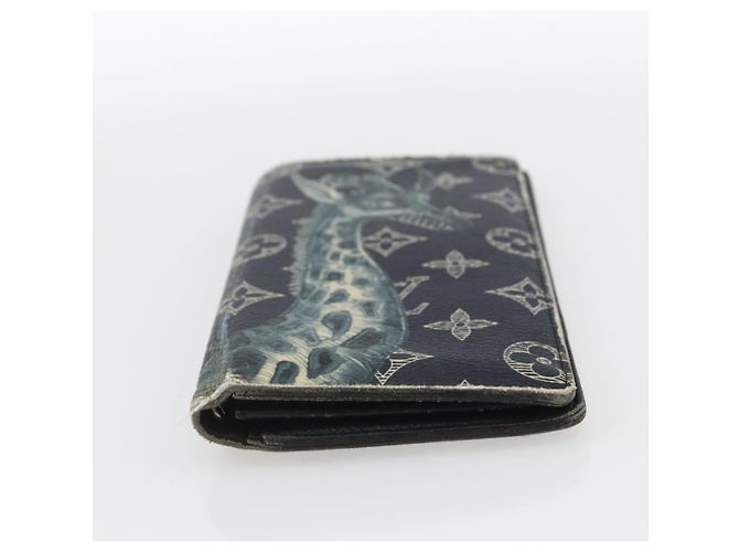 LOUIS VUITTON Monogram Savanna Portefeuille Braza Wallet Blu Navy M66025 Auth 161319 - vista 6