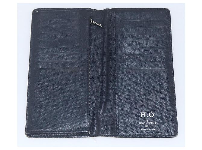 LOUIS VUITTON Monogram Savanna Portefeuille Braza Wallet Blu Navy M66025 Auth 161319 - vista 9