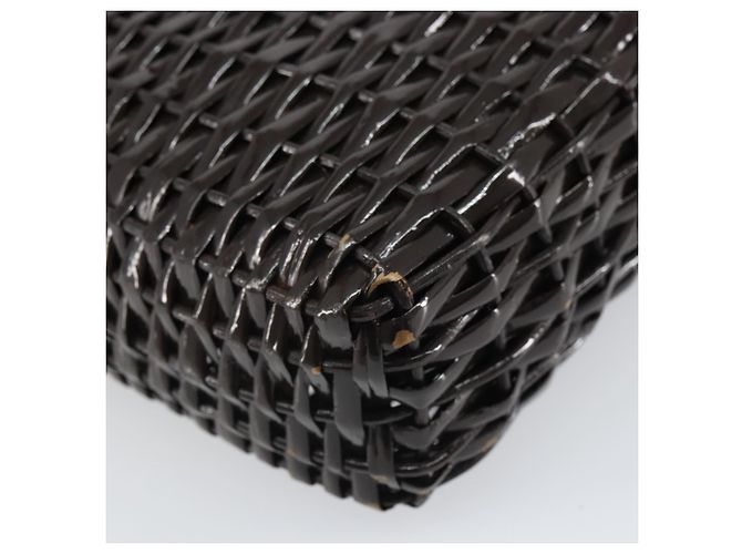 Borsa a mano FENDI in rafia marrone Auth 162721 - vista 16