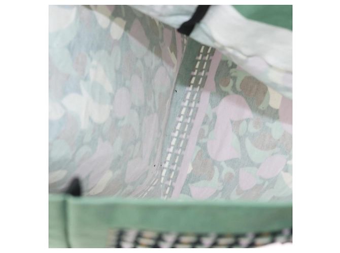 Autre Marque MARNI Blumenmuster Tote Bag aus Canvas Grün Auth 160729 - Ansicht 11