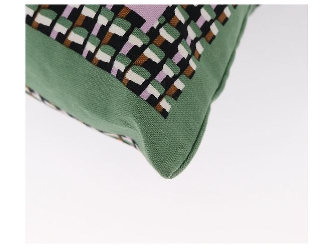 Autre Marque MARNI Blumenmuster Tote Bag aus Canvas Grün Auth 160729 - Ansicht 14