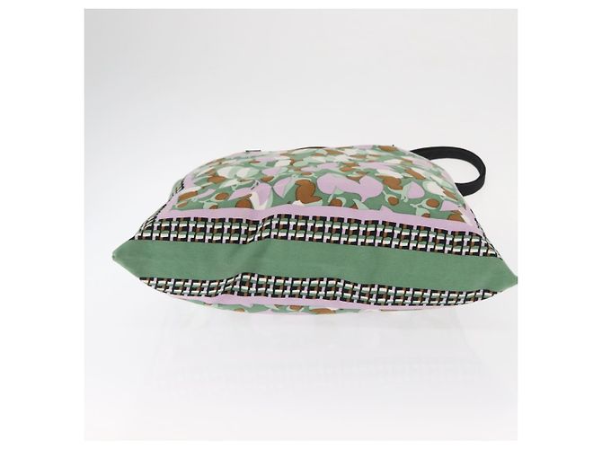 Autre Marque MARNI Blumenmuster Tote Bag aus Canvas Grün Auth 160729 - Ansicht 5