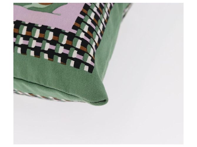 Autre Marque MARNI Blumenmuster Tote Bag aus Canvas Grün Auth 160729 - Ansicht 9