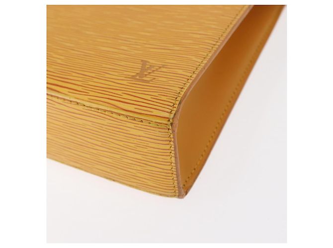 LOUIS VUITTON Bolsa de Mão Epi Malesherbes Tassili Amarelo Jonne M52379 Auth 161476 - vista 14