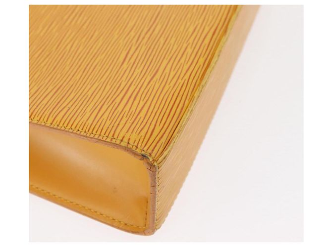 LOUIS VUITTON Bolsa de Mão Epi Malesherbes Tassili Amarelo Jonne M52379 Auth 161476 - vista 15