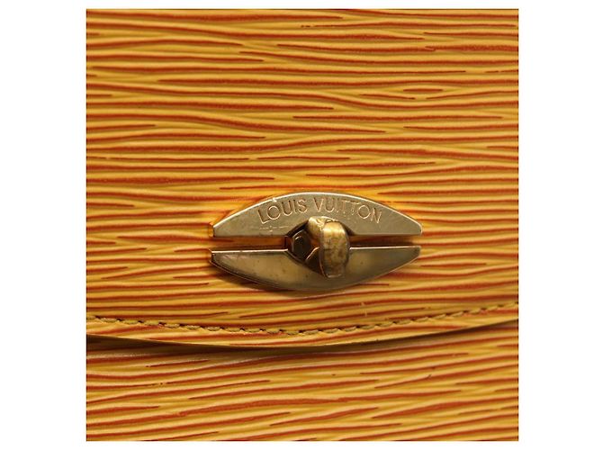 LOUIS VUITTON Bolsa de Mão Epi Malesherbes Tassili Amarelo Jonne M52379 Auth 161476 - vista 18