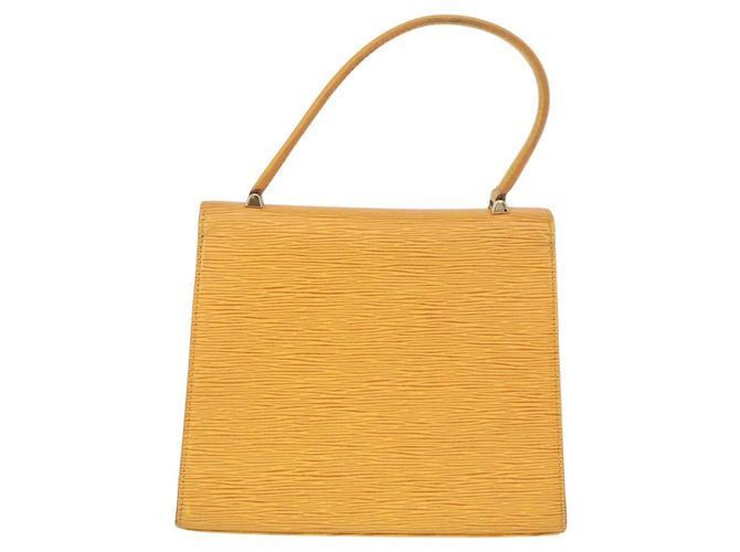 LOUIS VUITTON Bolsa de Mão Epi Malesherbes Tassili Amarelo Jonne M52379 Auth 161476 - vista 2