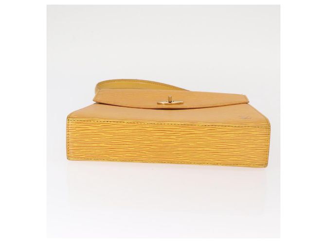 LOUIS VUITTON Bolsa de Mão Epi Malesherbes Tassili Amarelo Jonne M52379 Auth 161476 - vista 5