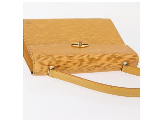 LOUIS VUITTON Bolsa de Mão Epi Malesherbes Tassili Amarelo Jonne M52379 Auth 161476 - vista 6