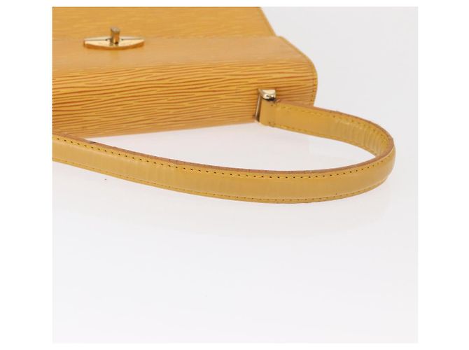 LOUIS VUITTON Bolsa de Mão Epi Malesherbes Tassili Amarelo Jonne M52379 Auth 161476 - vista 7