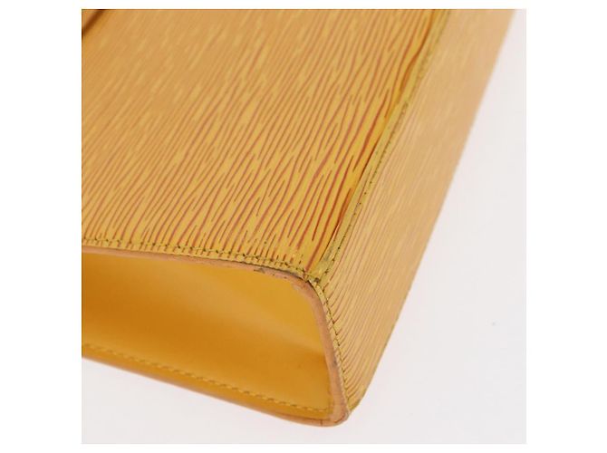 LOUIS VUITTON Bolsa de Mão Epi Malesherbes Tassili Amarelo Jonne M52379 Auth 161476 - vista 9