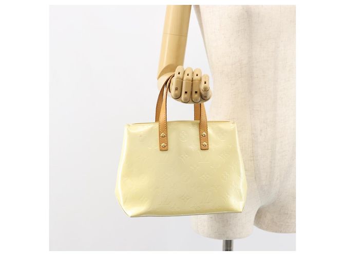 LOUIS VUITTON Monogram Vernis Reade PM Borsa a Mano Perle M91336 LV Auth 161401 - vista 23