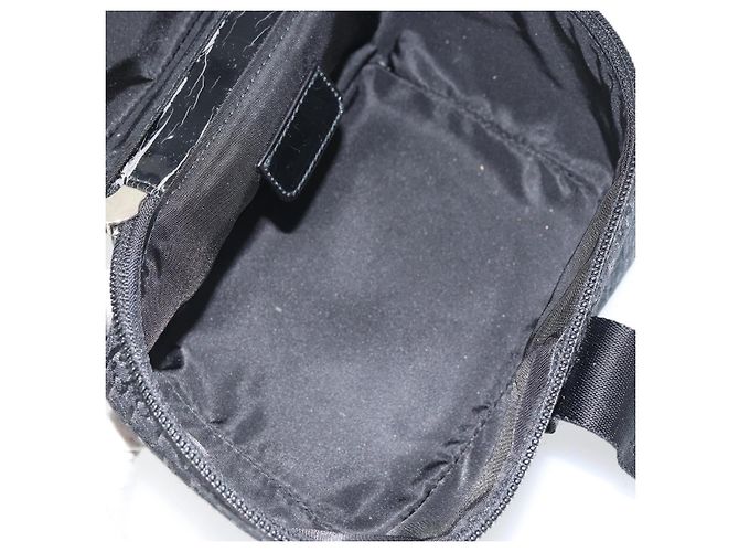 Pochette Vanity in Tela Trotter Christian Dior Nero Argento Auth hk3266 - vista 11