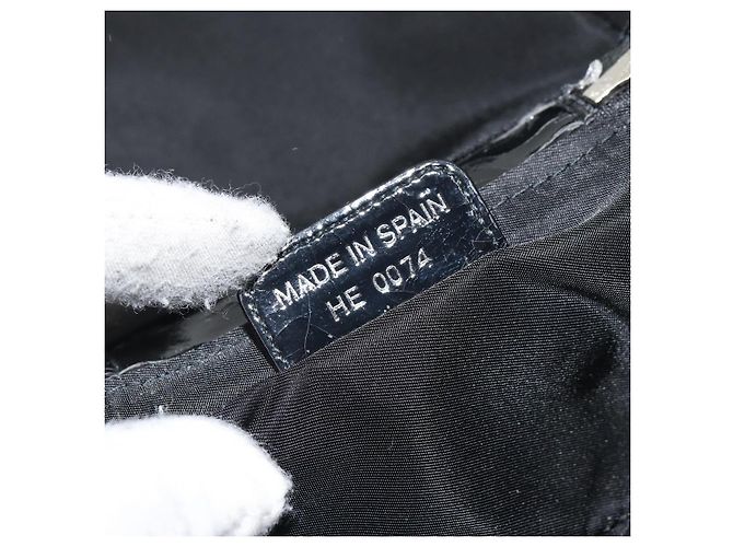 Pochette Vanity in Tela Trotter Christian Dior Nero Argento Auth hk3266 - vista 12