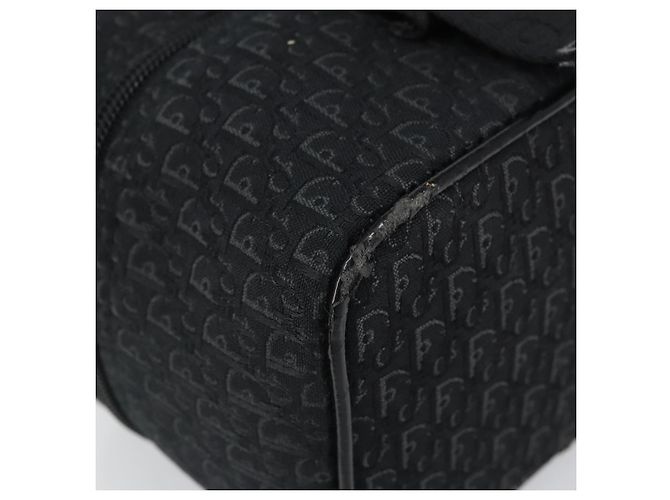 Pochette Vanity in Tela Trotter Christian Dior Nero Argento Auth hk3266 - vista 16