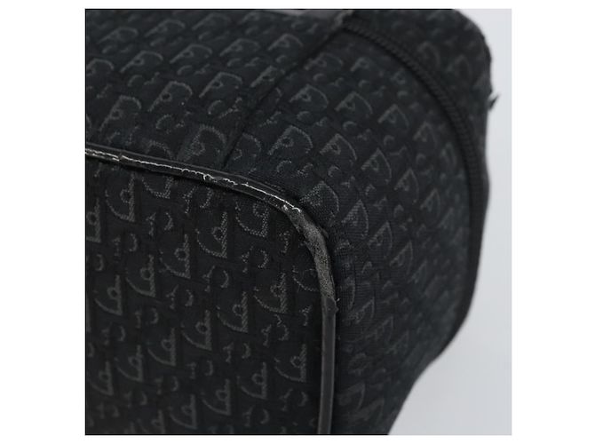 Pochette Vanity in Tela Trotter Christian Dior Nero Argento Auth hk3266 - vista 17