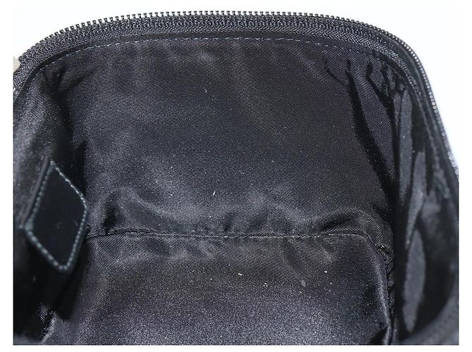 Pochette Vanity in Tela Trotter Christian Dior Nero Argento Auth hk3266 - vista 20
