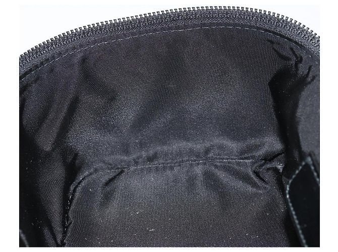 Pochette Vanity in Tela Trotter Christian Dior Nero Argento Auth hk3266 - vista 21