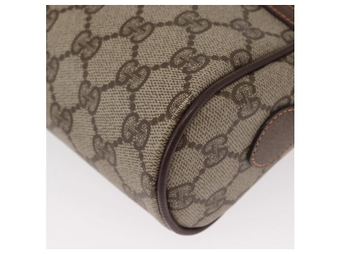 Borsa a Spalla Gucci GG Supreme Web Sherry Line PVC Beige 56 02 087 Auth 161551 - vista 14