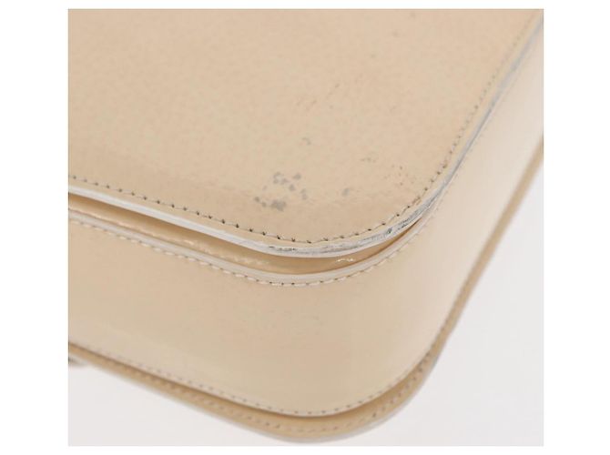 Céline Borsa a Spalla CELINE Circle Smalto Avorio Oro Auth 161499 D'oro Crudo - vista 17