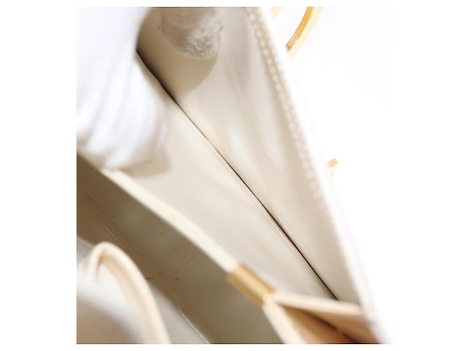 Céline Borsa a Spalla CELINE Circle Smalto Avorio Oro Auth 161499 D'oro Crudo - vista 23