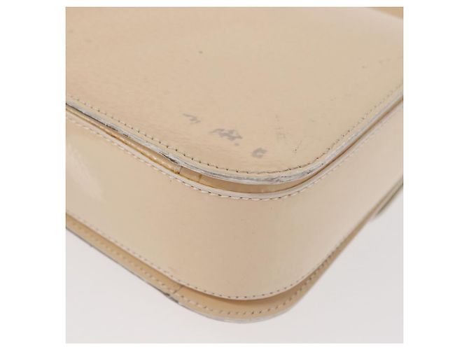 Céline Borsa a Spalla CELINE Circle Smalto Avorio Oro Auth 161499 D'oro Crudo - vista 9
