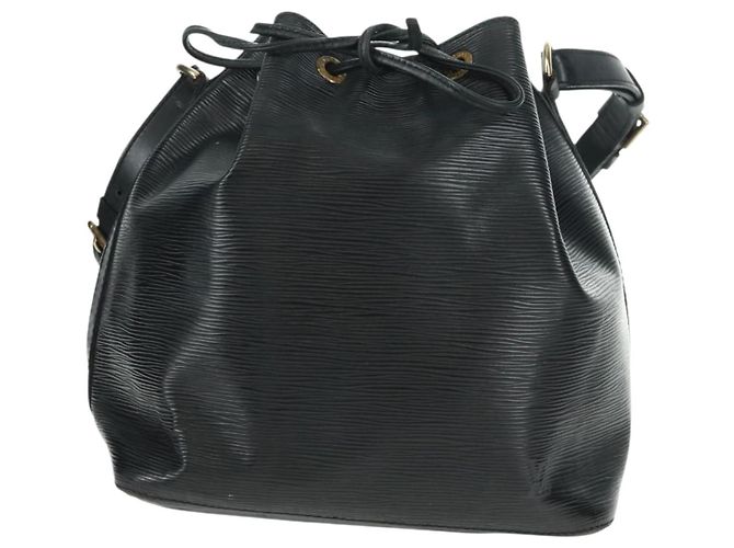 Noe LOUIS VUITTON Borsa a Spalla Petit Noé Epi Nera M44102 LV Auth 162962 Nero - vista 13