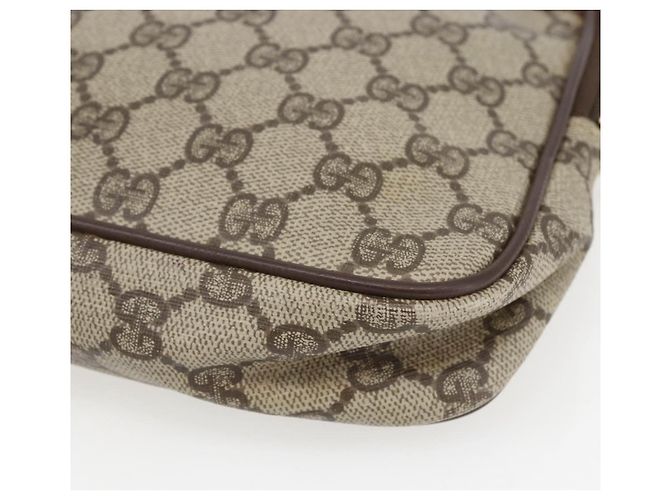 Gucci Borsa a Spalla GG Supreme PVC Beige Oro 97 02 068 Auth 161385 D'oro - vista 14