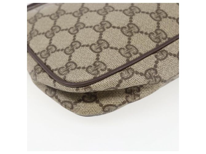 Gucci Borsa a Spalla GG Supreme PVC Beige Oro 97 02 068 Auth 161385 D'oro - vista 15