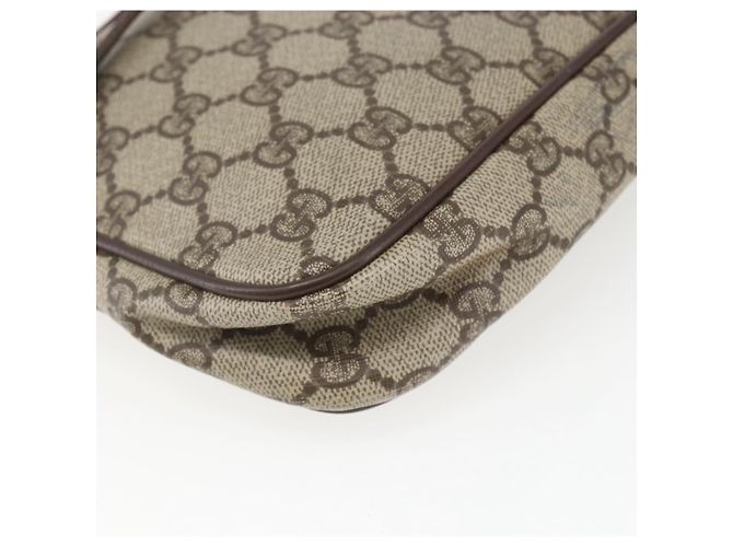 Gucci Borsa a Spalla GG Supreme PVC Beige Oro 97 02 068 Auth 161385 D'oro - vista 17