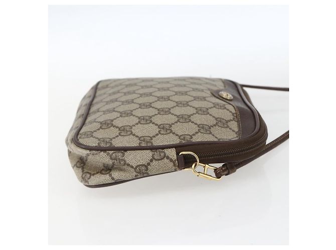 Gucci Borsa a Spalla GG Supreme PVC Beige Oro 97 02 068 Auth 161385 D'oro - vista 4