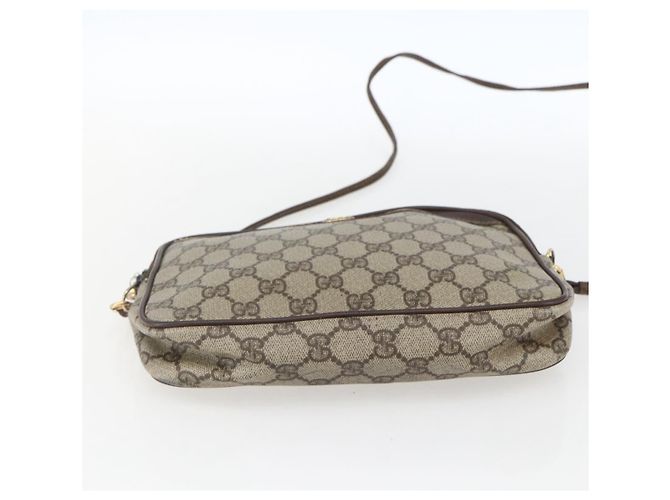 Gucci Borsa a Spalla GG Supreme PVC Beige Oro 97 02 068 Auth 161385 D'oro - vista 5