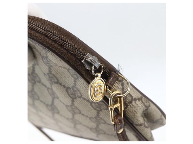 Gucci Borsa a Spalla GG Supreme PVC Beige Oro 97 02 068 Auth 161385 D'oro - vista 9