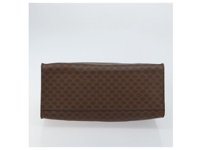 Céline Borsa a mano in tela Macadam CELINE in pelle PVC marrone oro Auth 161051 D'oro - vista 5