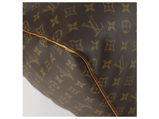 LOUIS VUITTON Monogram Keepall 55 Boston Bag M41424 LV Auth 161538 - view 16